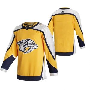 Nashville Predators Trikot Blank 2022 Reverse Retro Gelb Authentic